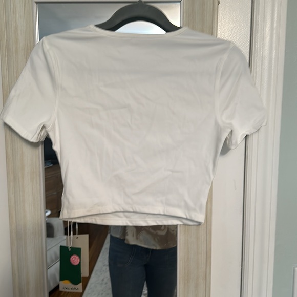 NWT Halara white crop top - Picture 2 of 3
